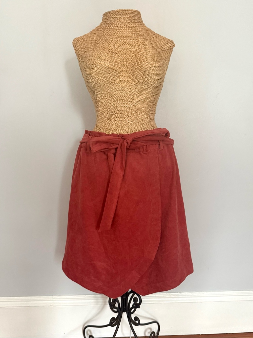 Anthropologie Faux Wrap High Waist Skirt